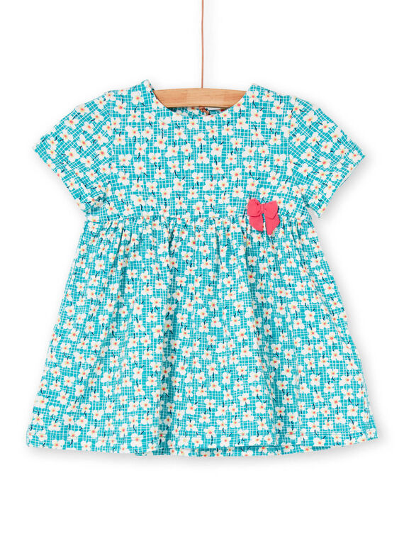 Vestido turquesa para bebé niña LIVERROB3 / 21SG09Q4ROBC216