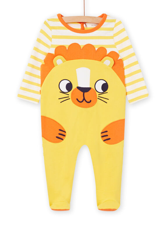 Pelele amarillo con estampado de león para bebé niño NEGAGRELIO / 22SH14G9GRE006