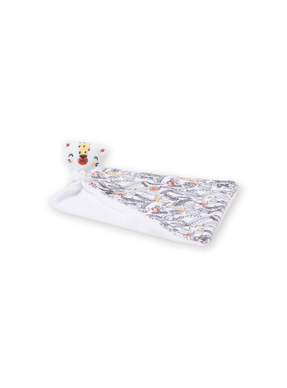 Anorak blanco y rojo con estampado de la jungla y un lado liso LOU1DOU4 / 21SF42H2JOU000