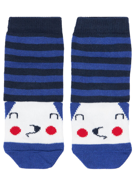 Calcetines de color azul marino de rayas para bebé niño JYUGRACHO1 / 20SI10E1SOQ702