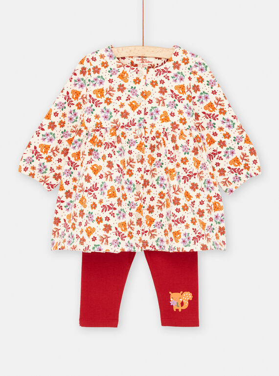 Conjunto rojo y blanca para bebé niña SIKHOENS / 23WG09Q1ENS318