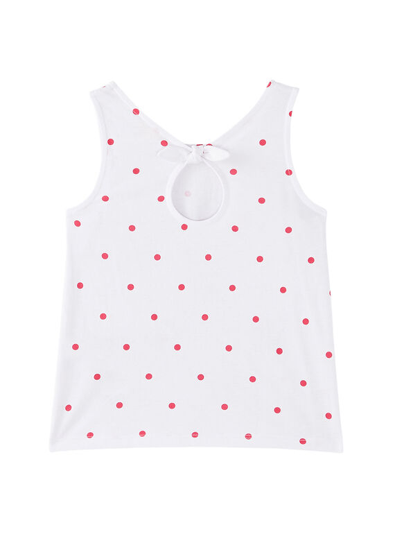 Camiseta de tirantes de color blanco JAQUADEB2 / 20S901R1DEB000