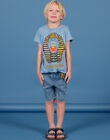 Camiseta azul horizonte con estampado de T-Rex para niño NOSANTI2 / 22S902S4TMC216