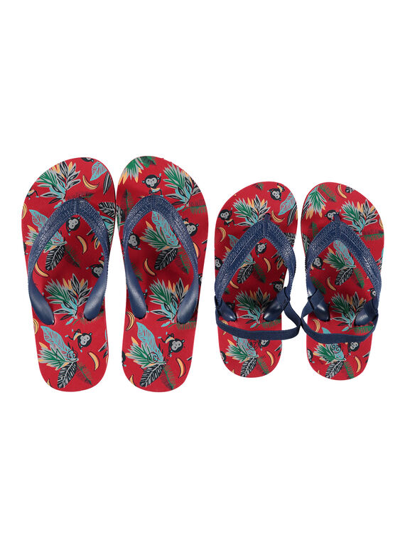 Chanclas de goma EVA con estampado de monos para niño FGTONGSIN / 19SK36G2D01050