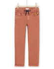Pantalón marrón claro para niño MOPAPAN / 21W902H1PANI802