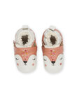 Patucos botas de piel elástica con dibujo de animales PICHOSFOX / 22XK3751D3S030