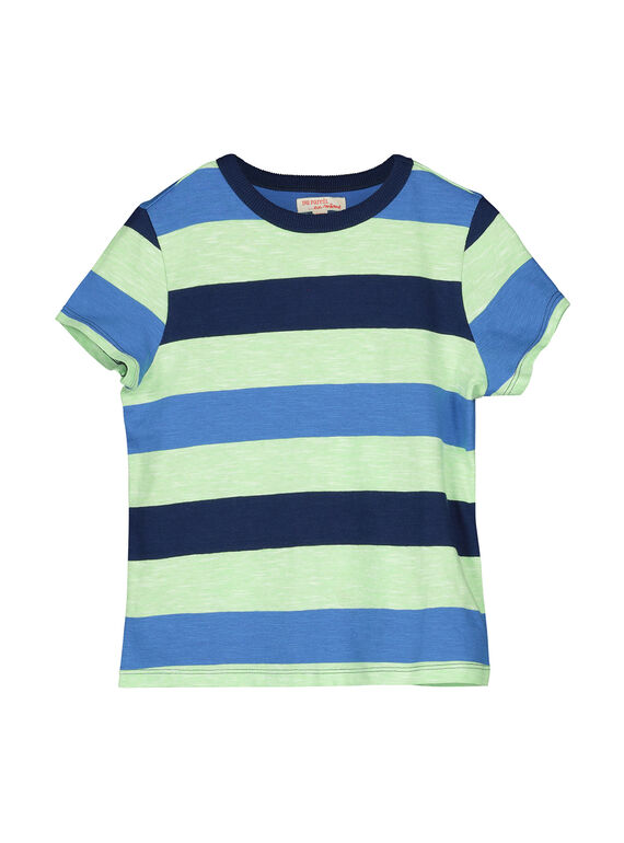 Camiseta de rayas de manga corta para niño FONETI1 / 19S902B1TMC099