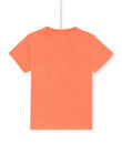 Camiseta naranja flúor para niño LOBONTI2 / 21S902W5TMCE411