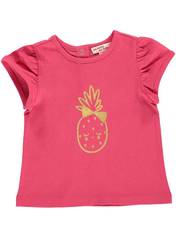 Baby girls' short-sleeved T-shirt CIJOTI2 / 18SG09R2TMCF503