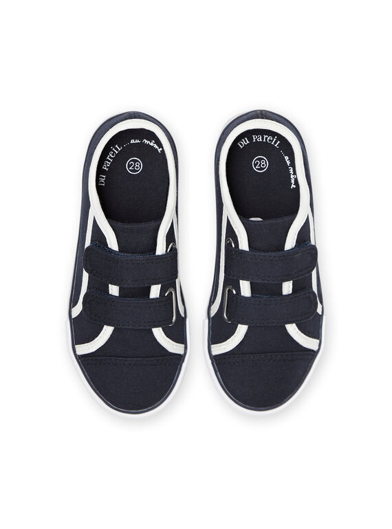 Tenis azul marino y blanco para niño NOTOILNAVY / 22KK3691D16070