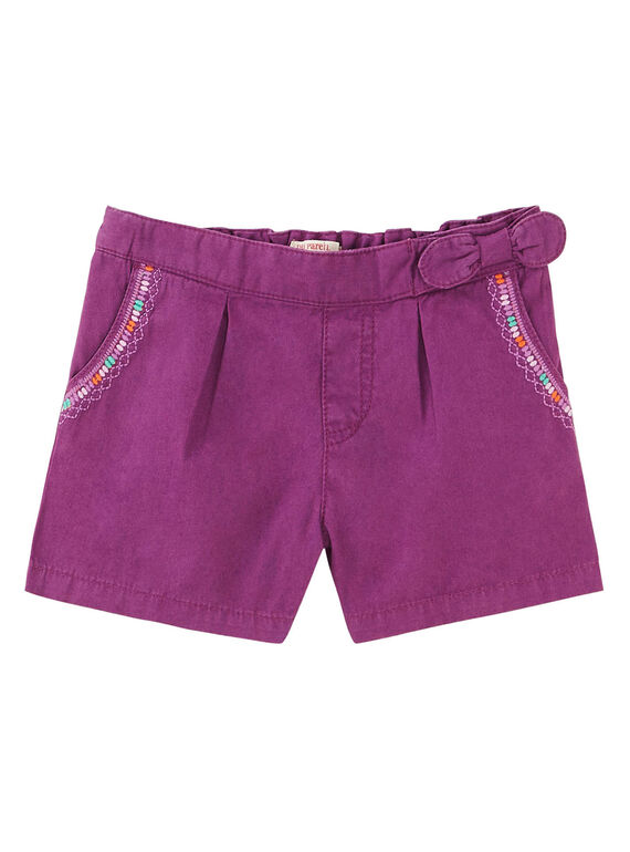 Short de color violeta JASAUSHORT2 / 20S901Q3SHOH708