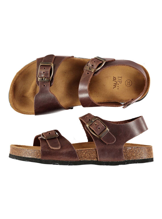 Sandalias de piel para niño FGNUBOUCL2 / 19SK36D7D0E802