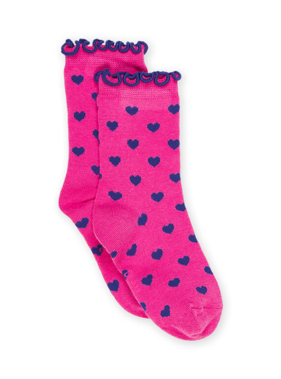 Calcetines con estampado de corazones RYAJOSCHO3C / 23SI0178SOQD318