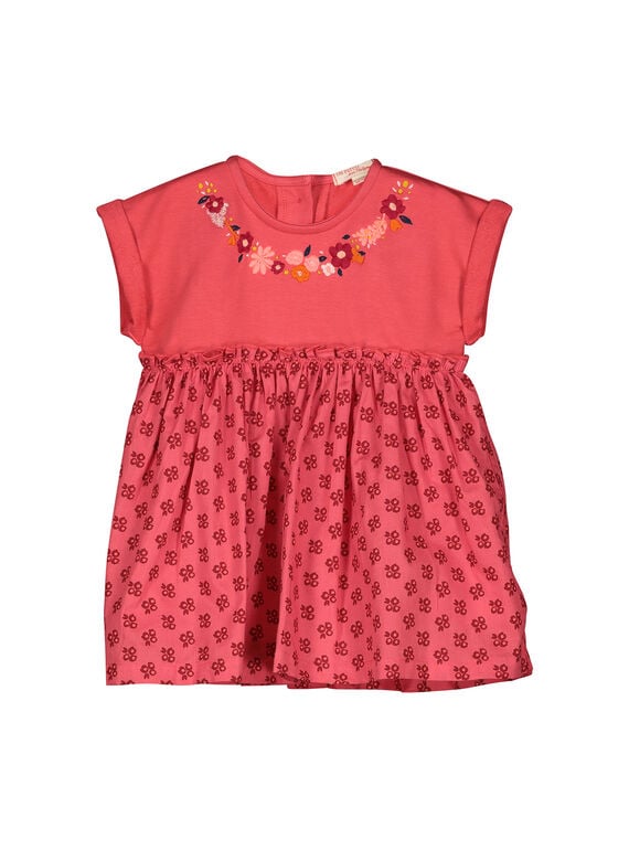 Vestido con estampado de fantasía para bebé niña FIBAROB1 / 19SG0961ROB308