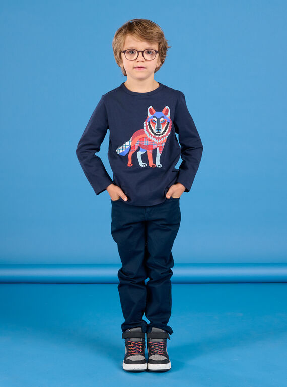 Camiseta con dibujo de lobo POGOTEE1 / 22W902O5TML705