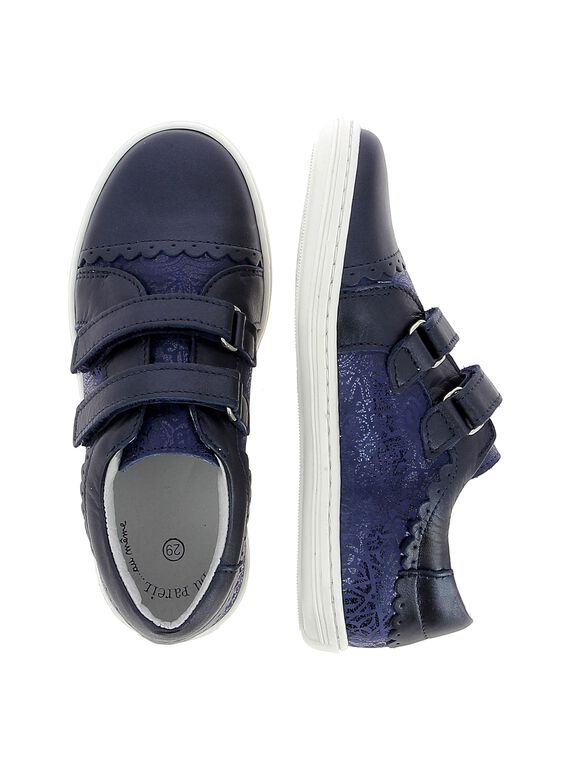 Girls' leather city trainers CFTENFANT / 18SK35W3D3G070