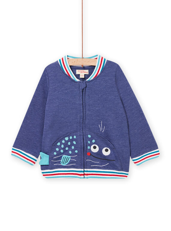 Heather blue KIDS CARDIGAN NUFICGIL / 22SG10U1GILC223