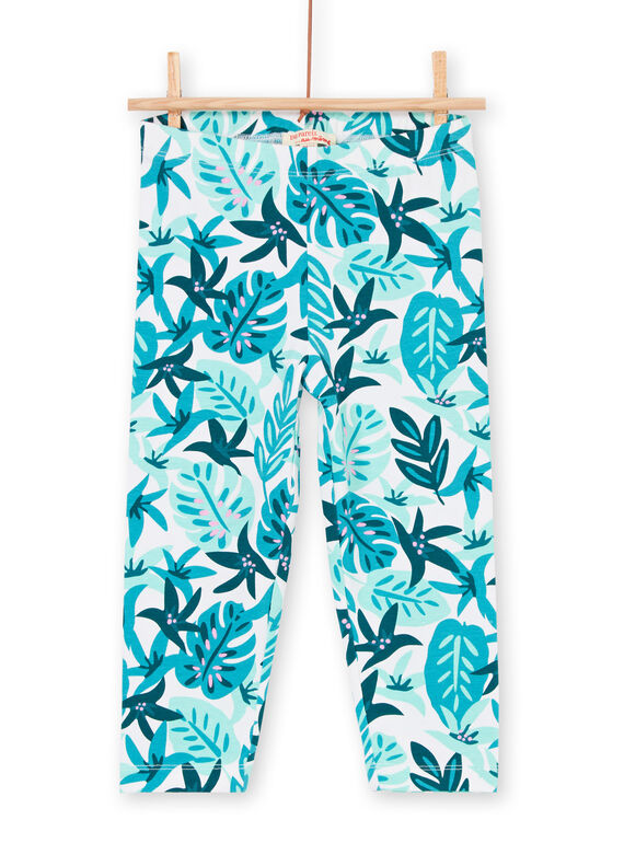 Leggings de color azul para niña LYAVERLEG / 21SI01Q1CAL001