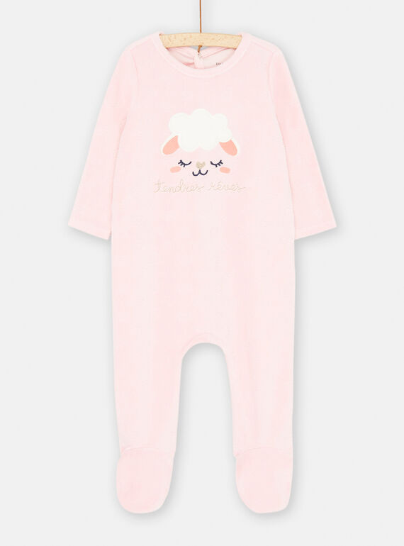 Pelele rosa con estampado de oveja SEFIGREREV / 23WH1353GRE307