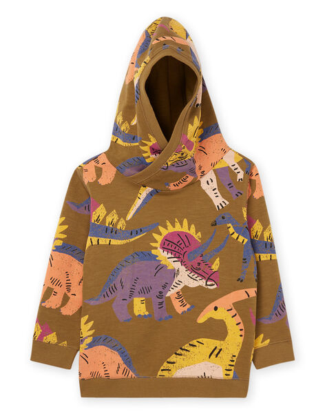 Sudadera de muletón con capucha con estampado de dinosaurios ROMAGSWE / 23S902T1SWEG631