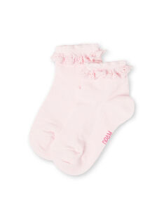 Calcetines de color rosa pastel, para niña LYAJOSCHO2C / 21SI0144SOQ307