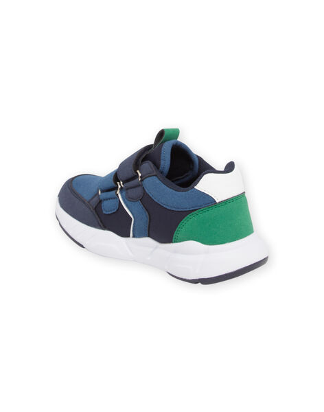 Zapatillas azul marino y verde para niño NOBASJULE / 22KK3631D3F070