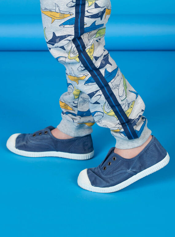 Tenis de lona lisos para niño FGTENBLUE / 19SK36B2D16070