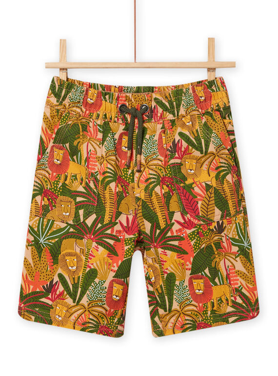 Bermudas con estampado de selva y leones para niño NOFLABER1 / 22S902R2BERI820