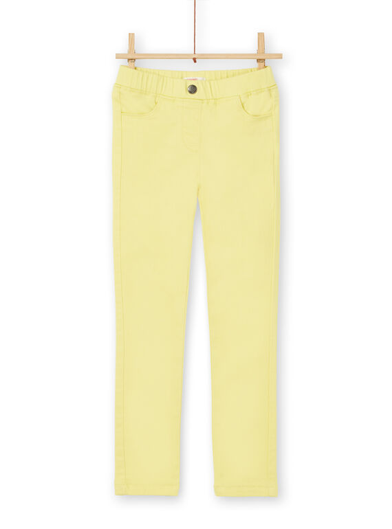 Jeggings de color amarillo de garment dyed LAJOJEG4 / 21S90141D2B116