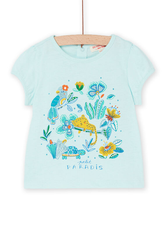 Camiseta azul de manga corta RIBALTI / 23SG09W1TMCC215
