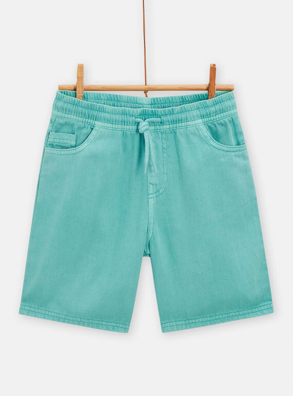 Bermudas de color turquesa para niño TORYBER3 / 24S902U2BER202