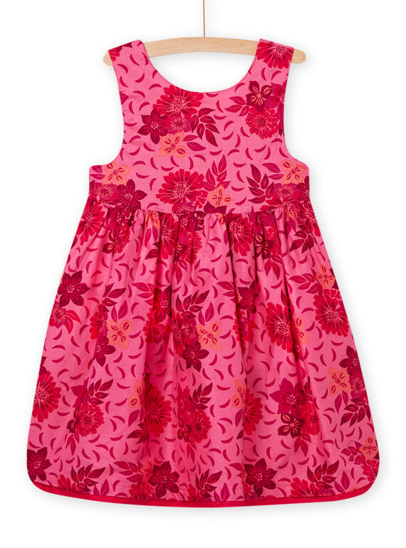 Vestido rosa reversible, para niña NAFLAROB2 / 22S901R2ROB302