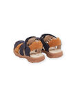 Sandalias de piel de color azul marino ROSANDBOSPOR / 23KK3661D0E070