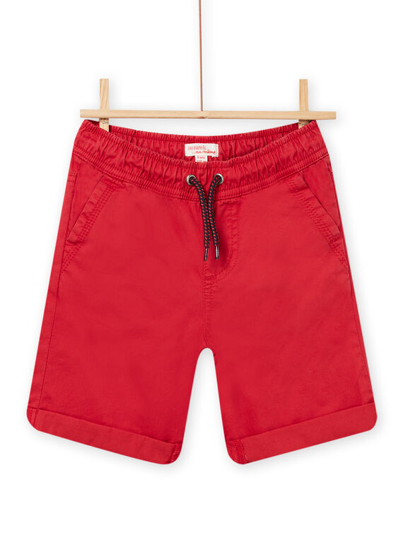 Bermudas de color rojo para niño NOJOBERMU3 / 22S902C1BERF524