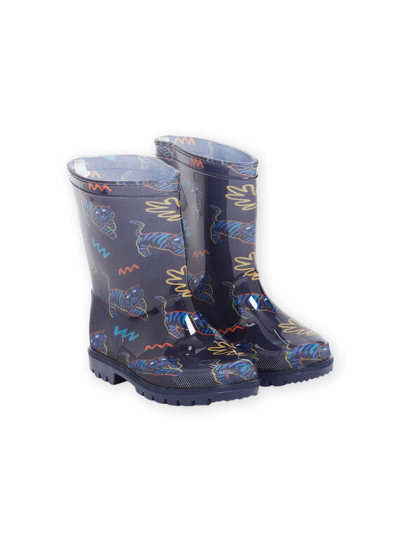 Botas de agua con estampado de tigre POPLUITIGROU / 22XK3613D0C070