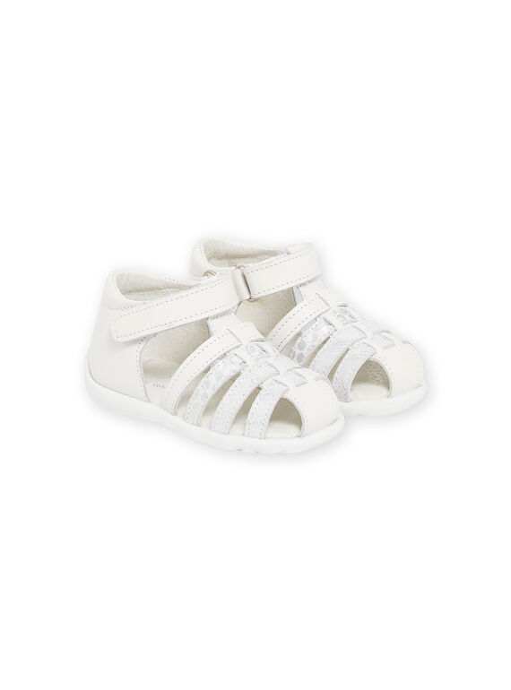 Sandalias blancas para bebé niña NISANDBIANCA / 22KK3746D0E000