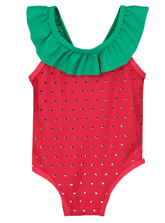 Bañador con estampado de fresa para bebé niña FYIMER2 / 19SI09E2MAI099
