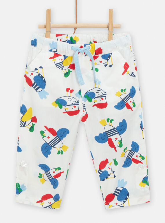 Pantalón con estampado de pájaro para bebé niño TUCLUPAN / 24SG10O1PAN001