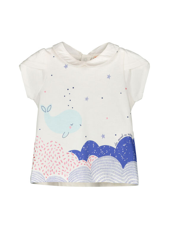 Camiseta de manga corta para bebé niña FINEBRA / 19SG09B1BRA000