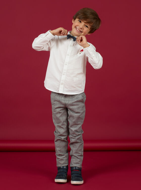 Pantalón de cuadros elástico para niño MONOPAN / 21W902Q1PAN090