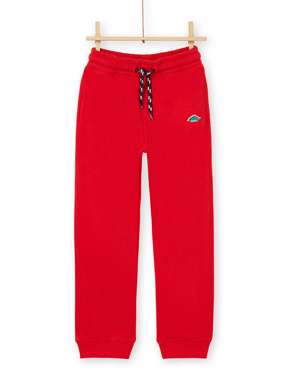Pantalón de chándal para niño de color rojo LOJOJOB4 / 21S90244JGB050