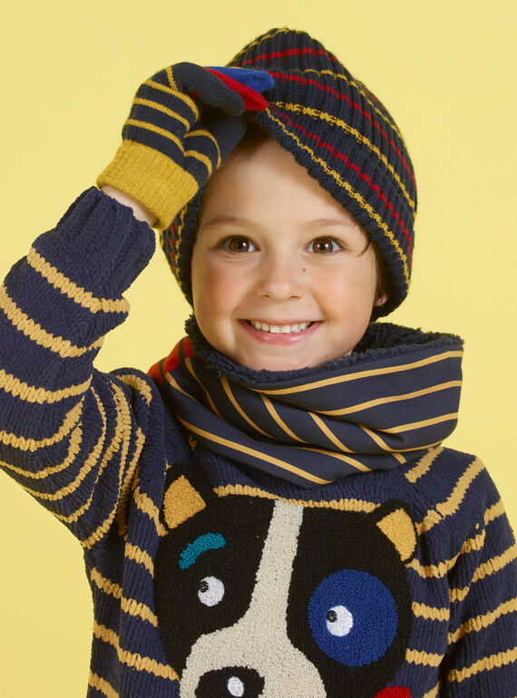 Cuello reversible de rayas para niño MYOGROSNO2 / 21WI0251SNO705