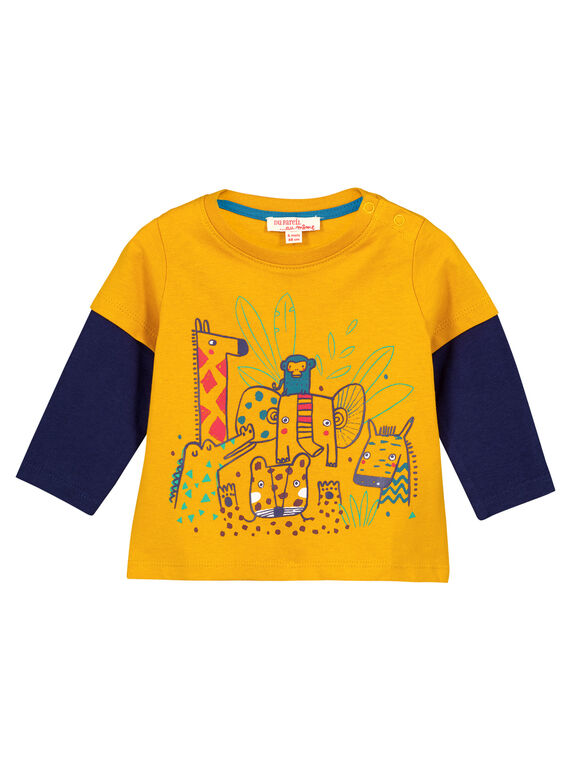 Camiseta Manga larga Amarillo Du Pareil Au Meme GUMUTEE2 / 19WG10F1TML106