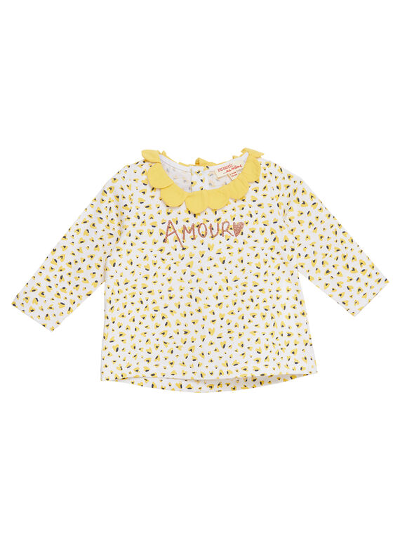 Camiseta de manga larga estampado y con cuello para bebé niña JITROBRA / 20SG09F1BRA000