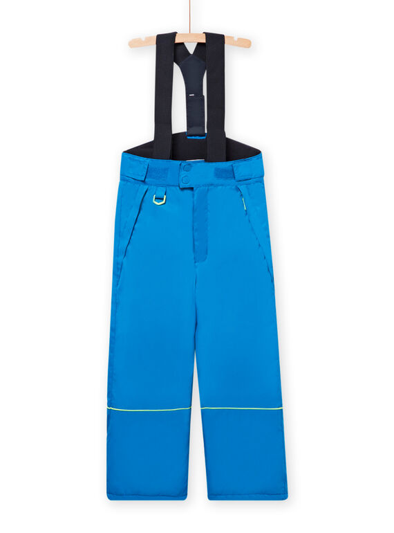 Pantalón de esquí con tirantes de color azul para niño MOSKIPAN / 21W902R1PTSC221