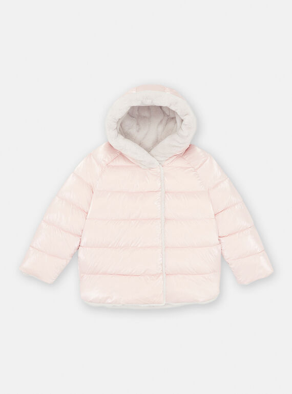 Parka reversible rosa y gris para niña SAROPARKA / 23W901D2PARD328