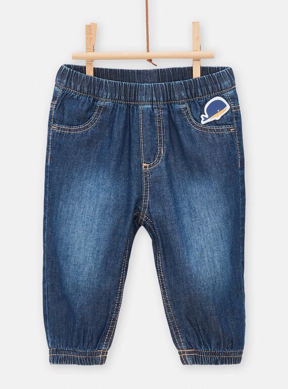 Vaquero denim medio para bebé niño TUJOJEAN2 / 24SG1082JEAP274