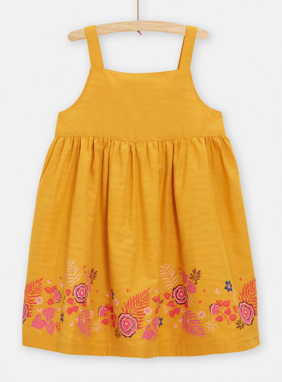 Vestido reversible de color amarillo para niña TALIROB3 / 24S901T3ROB107