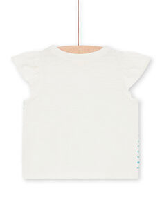 Camiseta de rayas de color blanco y azul, para bebé niña LIVERTI2 / 21SG09Q1TMC001