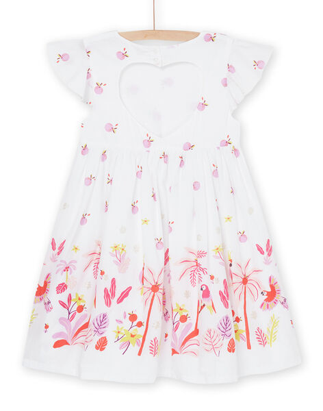 Vestido blanco con estampado de fantasía RANEOROB4 / 23S901O2ROB000